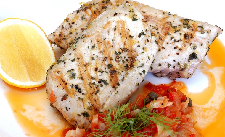 Barbecued Bonito with Tomato, Fennel & Capers