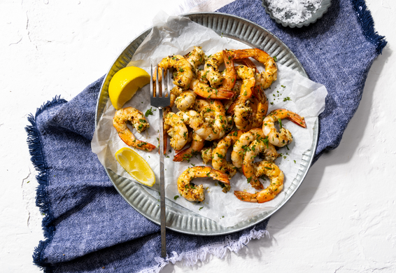 Barbecued Coriander & Pepper Prawns