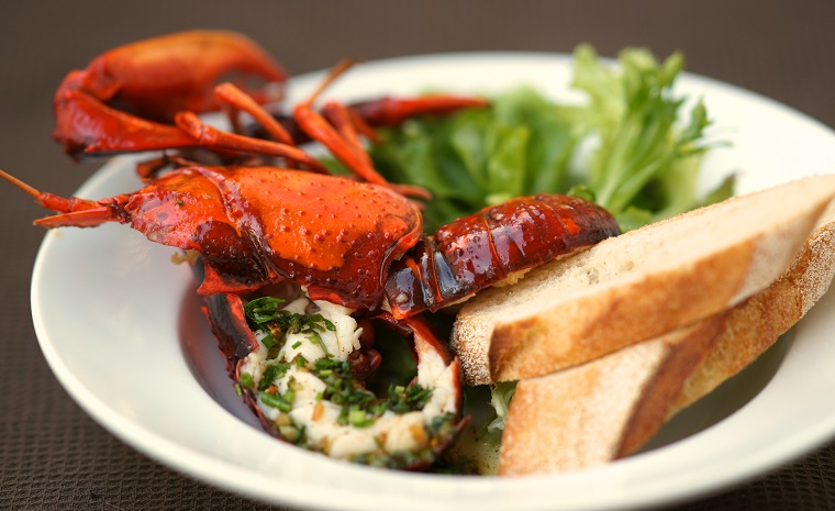 Barbecued Marron with Garlic & Herb Butter