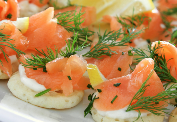 Cold-smoked Salmon with Dill Crème Fraîche