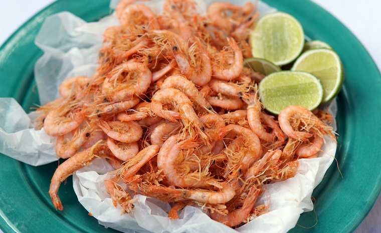 Deep-Fried Chilli Salt School Prawns