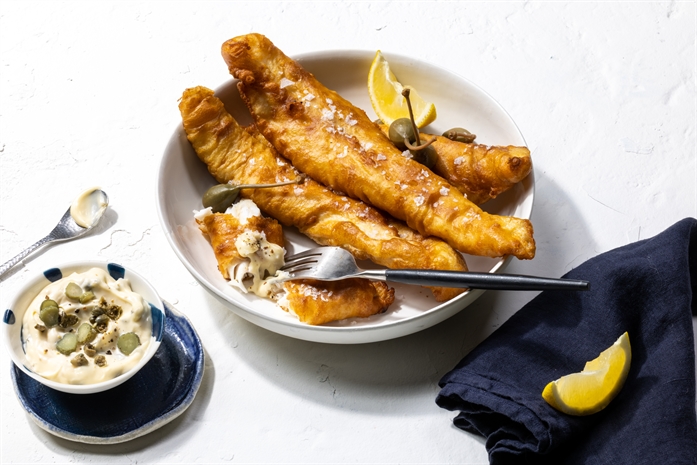Flathead Fillets in Beer Batter