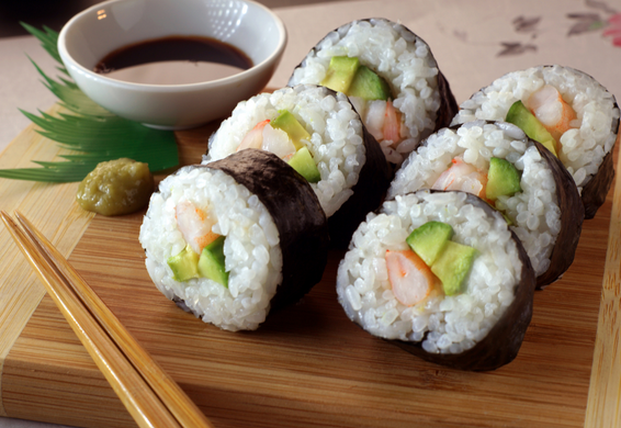Mixed Thin & Thick Sushi Rolls (Norimaki)
