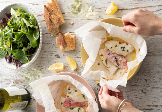 Red Mullet Baked in Paper