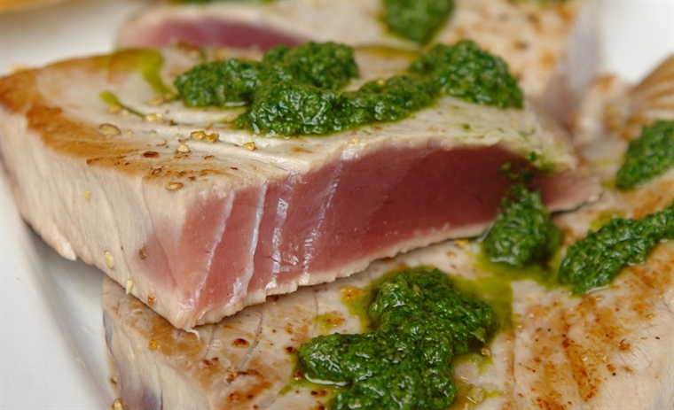 Seared Tuna with Salsa Verde