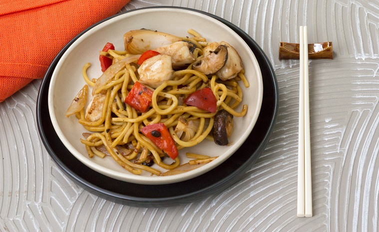 Stir-Fried Ling with Onion, Black Beans & Chilli