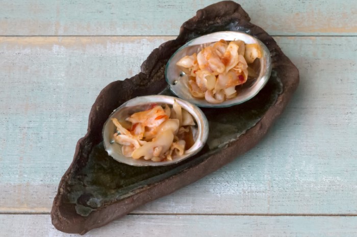 Cocktail Abalone with Asian Dressing