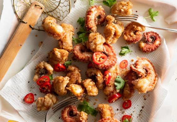 Deep-Fried Salt & Pepper Octopus